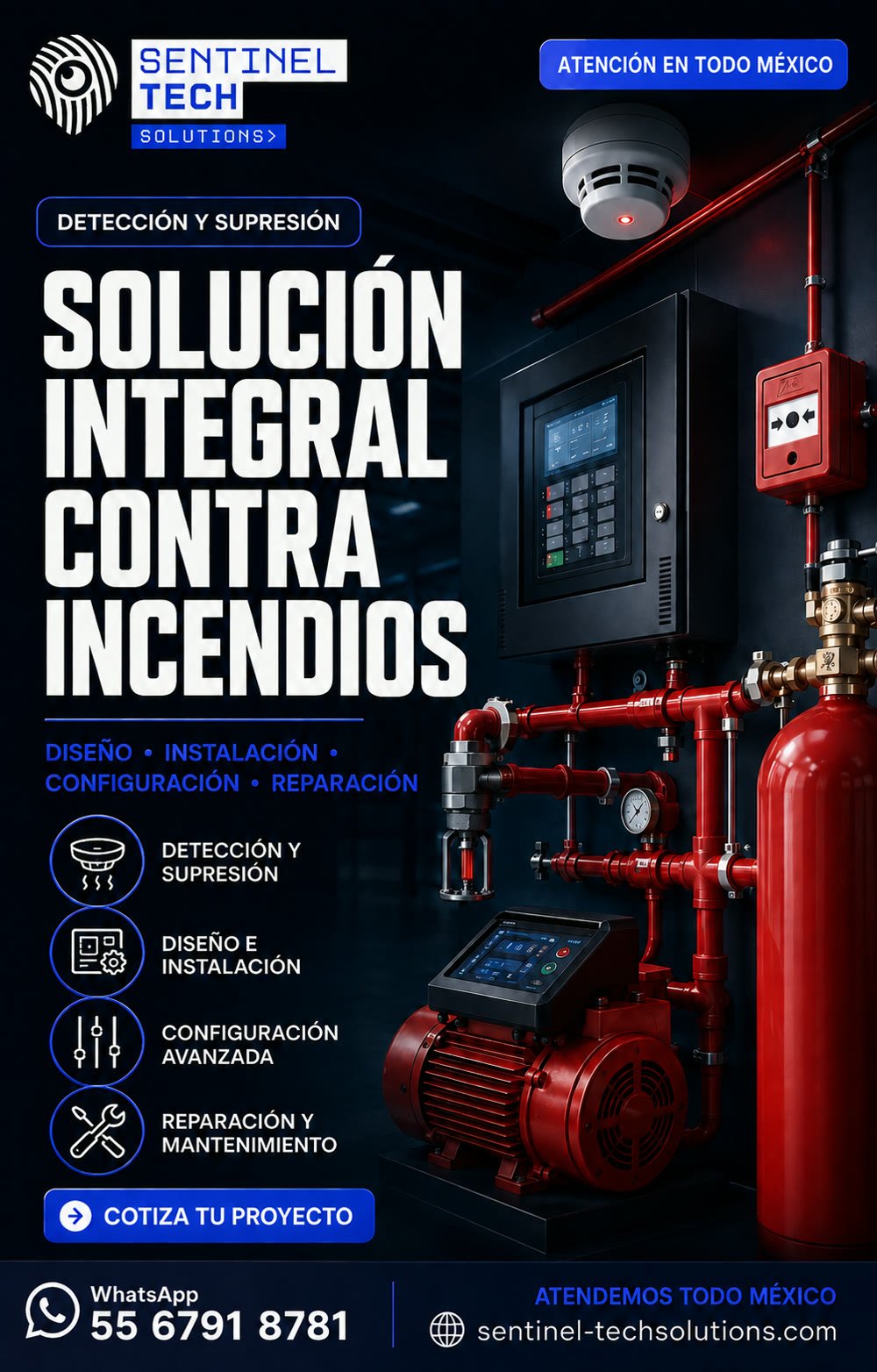 Alarma y supresión de incendios